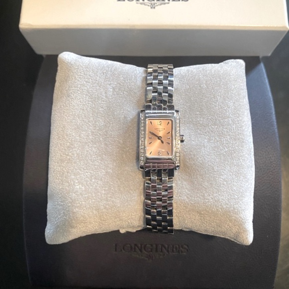 Longings Dolce Vita Women's Quartz Watch Diamond Bezel Pink Gold Dial